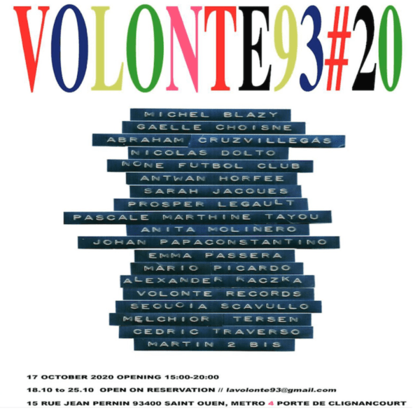 .VOLONTE93#20.             17.10.2020